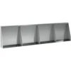 Sienelė 4 vnt. 40 x 12 x 40 cm Galvanizuotas plienas Sidabrinė