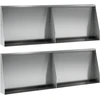Sienelė 4 vnt. 60 x 12 x 30 cm Galvanizuotas plienas Sidabrinė