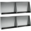 Sienelė 4 vnt. 60 x 12 x 40 cm Galvanizuotas plienas Sidabrinė