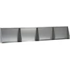 Sienelė 4 vnt. 60 x 12 x 40 cm Galvanizuotas plienas Sidabrinė