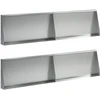 Sienelė 4 vnt. 80 x 12 x 30 cm Galvanizuotas plienas Sidabrinė