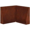 Sienelė 50 x 50 x 30 cm Atmosferos poveikiui atsparus plienas