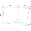Sienelė 50 x 50 x 50 cm Galvanizuotas plienas Sidabrinė