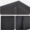 Sienelė 6 vnt. 200 x 100 x 50 cm Plienas Juoda