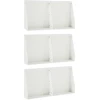 Sienelė 6 vnt. 40 x 12 x 30 cm Plienas Balta