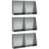 Sienelė 6 vnt. 40 x 12 x 50 cm Galvanizuotas plienas Sidabrinė