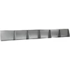 Sienelė 6 vnt. 60 x 12 x 40 cm Galvanizuotas plienas Sidabrinė