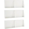Sienelė 6 vnt. 60 x 12 x 50 cm Plienas Balta