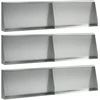 Sienelė 6 vnt. 80 x 12 x 40 cm Galvanizuotas plienas Sidabrinė