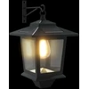 Sieninė Lempa with LED Bulb 2 vnt. Juoda 19 x 14 x 25 cm