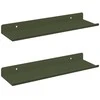 Plūduriuojanti lentyna 2 pcs Alyvuogių žalia 30 x 9 x 2,5 cm