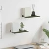 Plūduriuojanti lentyna 2 pcs Alyvuogių žalia 30 x 18 x 2,5 cm
