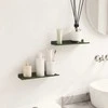 Plūduriuojanti lentyna 2 pcs Alyvuogių žalia 30 x 9 x 2,5 cm