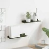 Plūduriuojanti lentyna 2 pcs Alyvuogių žalia 30 x 9 x 2,5 cm