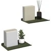 Plūduriuojanti lentyna 2 pcs Alyvuogių žalia 30 x 18 x 2,5 cm