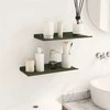 Plūduriuojanti lentyna 2 pcs Alyvuogių žalia 40 x 18 x 2,5 cm