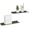 Plūduriuojanti lentyna 2 pcs Alyvuogių žalia 40 x 8,5 x 2,5 cm