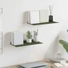 Plūduriuojanti lentyna 2 pcs Alyvuogių žalia 40 x 18 x 2,5 cm