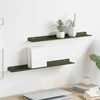 Plūduriuojanti lentyna 2 pcs Alyvuogių žalia 60 x 8,5 x 2,5 cm