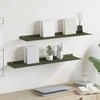 Plūduriuojanti lentyna 2 pcs Alyvuogių žalia 80 x 18 x 2,5 cm