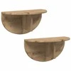 Sieninė lentyna 2 pcs Amatininkų ąžuolas 48 x 24 x 24 cm
