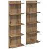 Sieninė lentyna 2 pcs Artisano ąžuolo 30 x 15 x 100 cm