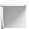 Sieninė lentyna 2 pcs Balta 38 x 19 x 19 cm Apdirbta mediena