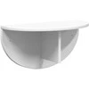 Sieninė lentyna 2 pcs Balta 48 x 24 x 24 cm Apdirbta mediena