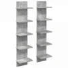 Sieninė lentyna 2 pcs Betono pilka 22 x 15 x 100 cm