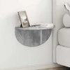 Sieninė lentyna 2 pcs Betono pilka 48 x 24 x 24 cm