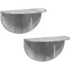 Sieninė lentyna 2 pcs Betono pilka 48 x 24 x 24 cm