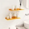 Plūduriuojanti lentyna 2 pcs Garučių geltona 40 x 18 x 2,5 cm