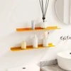 Plūduriuojanti lentyna 2 pcs Garučių geltona 60 x 8,5 x 2,5 cm