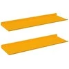 Plūduriuojanti lentyna 2 pcs Garučių geltona 60 x 18 x 2,5 cm
