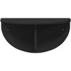 Sieninė lentyna 2 pcs Juoda 48 x 24 x 24 cm Apdirbta mediena