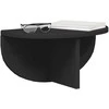 Sieninė lentyna 2 pcs Juoda 38 x 19 x 19 cm Apdirbta mediena