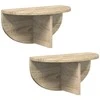 Sieninė lentyna 2 pcs Sonoma ąžuolas 38 x 19 x 19 cm