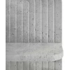 Sieninė lentyna 2 vnt. Betono pilka 23 x 13,5 x 37,5 cm