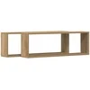 Sieninės lentynos 2 pcs Meistrų ąžuolas 80 x 15 x 26 cm