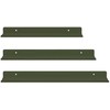 Plūduriuojanti lentyna 3 pcs Alyvuogių žalia 40 x 9 x 2,5 cm
