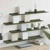 Plūduriuojanti lentyna 4 pcs Alyvuogių žalia 100 x 18 x 2,5 cm