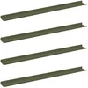 Plūduriuojanti lentyna 4 pcs Alyvuogių žalia 100 x 9 x 2,5 cm