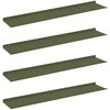 Plūduriuojanti lentyna 4 pcs Alyvuogių žalia 100 x 18 x 2,5 cm