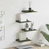 Plūduriuojanti lentyna 4 pcs Alyvuogių žalia 30 x 18 x 2,5 cm