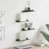 Plūduriuojanti lentyna 4 pcs Alyvuogių žalia 30 x 9 x 2,5 cm