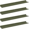 Plūduriuojanti lentyna 4 pcs Alyvuogių žalia 60 x 8,5 x 2,5 cm