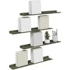 Plūduriuojanti lentyna 4 pcs Alyvuogių žalia 60 x 8,5 x 2,5 cm