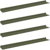 Plūduriuojanti lentyna 4 pcs Alyvuogių žalia 80 x 9 x 2,5 cm