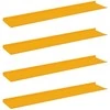 Plūduriuojanti lentyna 4 pcs Garučių geltona 100 x 18 x 2,5 cm
