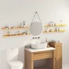Plūduriuojanti lentyna 4 pcs Garučių geltona 100 x 9 x 2,5 cm